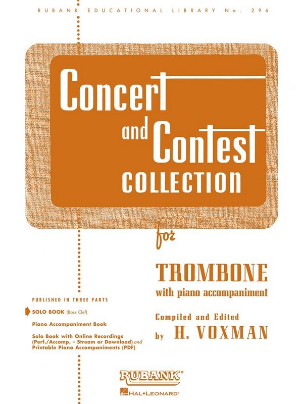 Concert and Contest Collection  for trombone (bass clef) and piano  trombone part