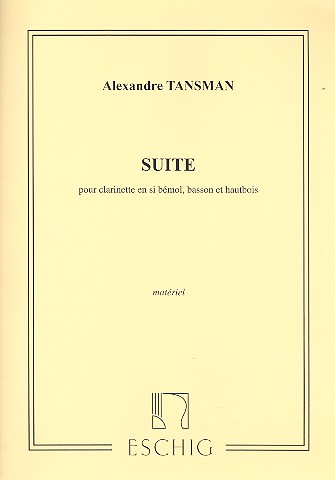 Suite pour clarinette,&nbsp;&nbsp;basson et hautbois&nbsp;&nbsp;parties
