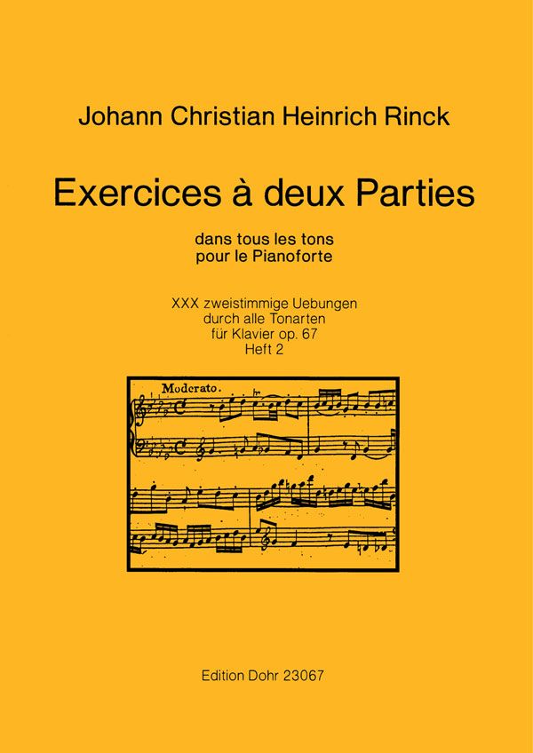 exercices a deux parties  dans tous les tons vol.2  pour piano