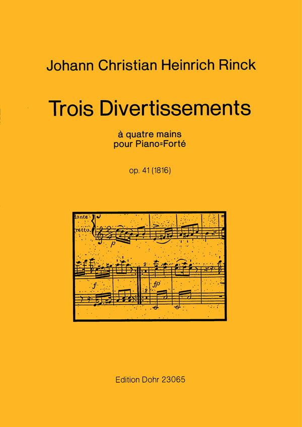 3 Divertissements op.41  für Klavier zu 4 Händen  