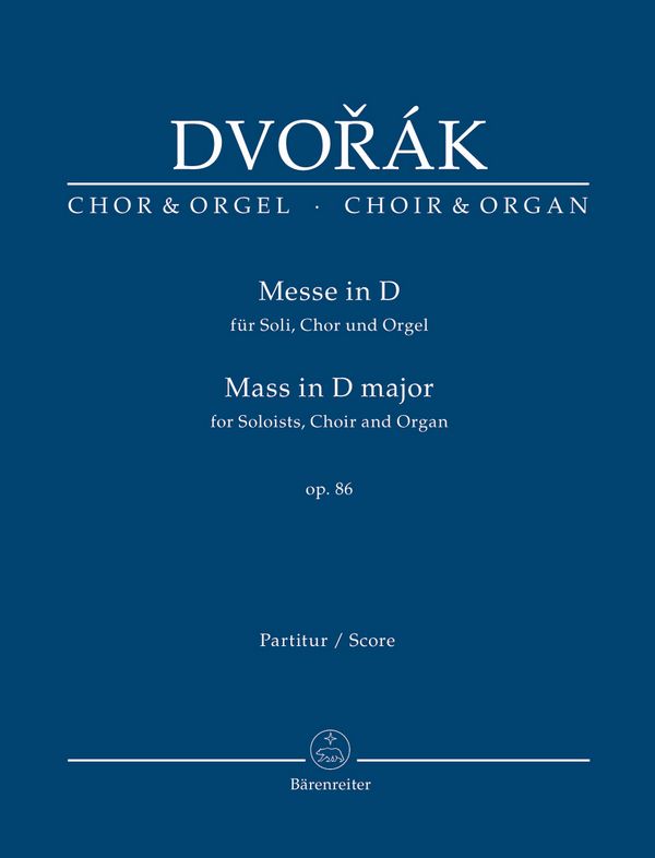 Messe D-Dur op.86  für Soli, gem Chor und Orgel  Partitur