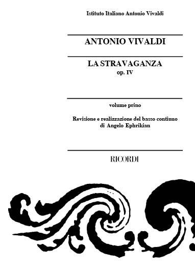 La stravaganza op.4&nbsp;&nbsp;for string orchestra and cembalo&nbsp;&nbsp;study score