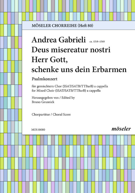 Deus misereatur nostri  für 3 gem Chöre a cappella  Singpartitur (la/dt)