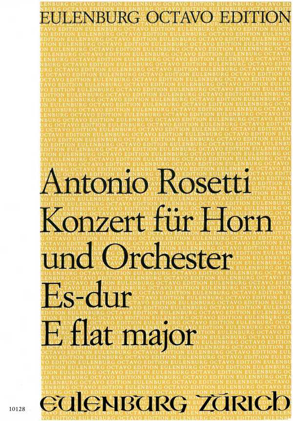 Konzert Es-Dur  für Horn und Orchester  Studienpartitur