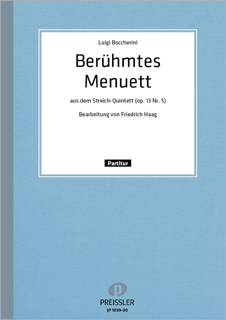 Berühmtes Menuett  für Akkordeonorchester  Partitur