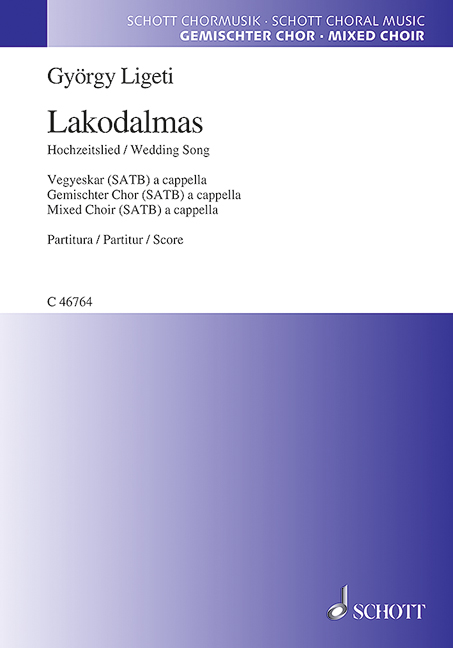 Lakodalmas  für gemischten Chor (SATB)  Chorpartitur