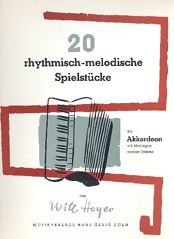 20 rhythmisch-melodische  Spielstücke für Akkordeon  