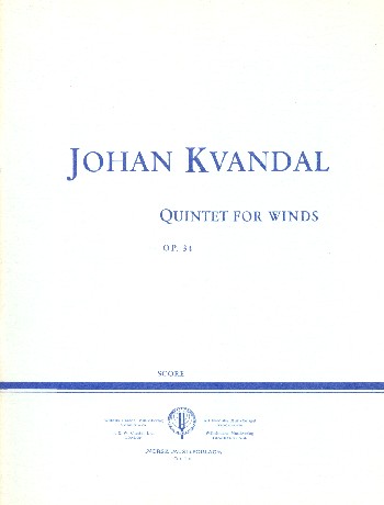 Quintett op.34  für Flöte, Oboe, Klarinette, Horn und Fagott  Studienpartitur