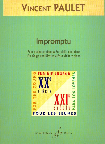 Impromptu&nbsp;&nbsp;pour violon et piano&nbsp;&nbsp;