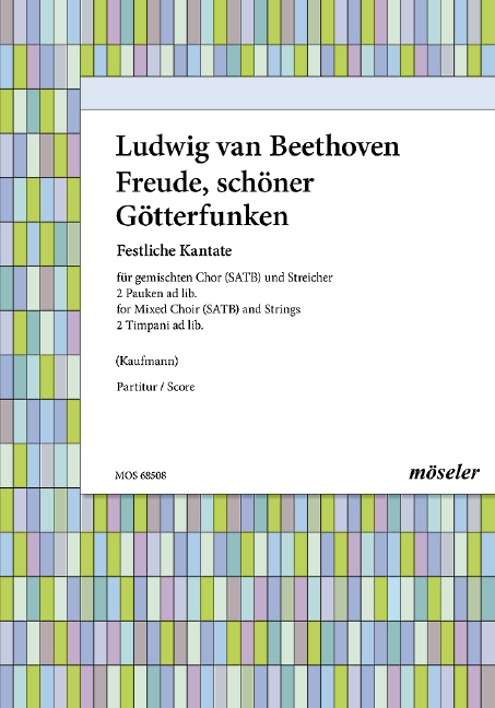 Freude schöner Götterfunken  für gem Chor und Streicher  Partitur