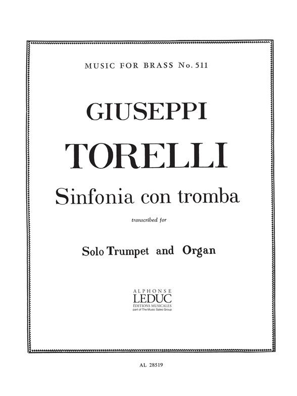 SINFONIA CON TROMBA&nbsp;&nbsp;FOR TRUMPET AND ORGAN&nbsp;&nbsp;BERGERM JEAN, TRANSCRIPTION