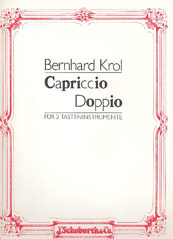 Capriccio Doppio op.105  für 2 Tasteninstrumente  2 Partituren
