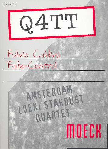 Fade-Control op.47c für  4 Blockflöten (SATB)  Partitur und Stimmen