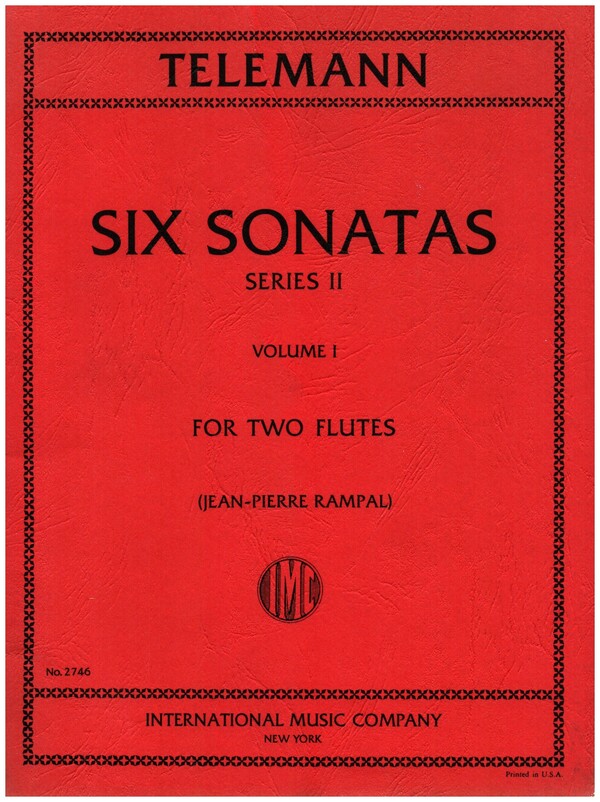 6 sonates vol.1 (nos.1-3)&nbsp;&nbsp;for 2 flutes&nbsp;&nbsp;score
