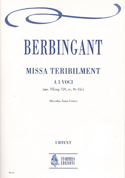 Missa teribilment&nbsp;&nbsp;a 3 voci&nbsp;&nbsp;partitura
