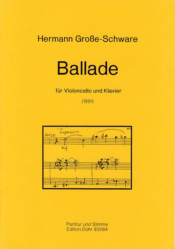 Ballade für Violoncello und  Klavier  