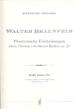 Phantastische Erscheinungen  eines Themas von Hector Berlioz  op.25 für Orchester,   Studienpartitur