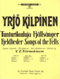 Fjeldlieder nach Gedichten von  V.E. Törmänen Band 2 op.53  für Gesang und Klavier (finn/schwed/en/dt)