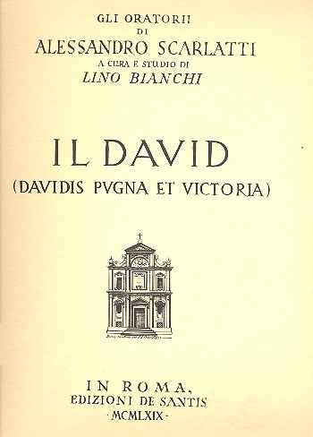 Il David&nbsp;&nbsp;Partitura&nbsp;&nbsp;
