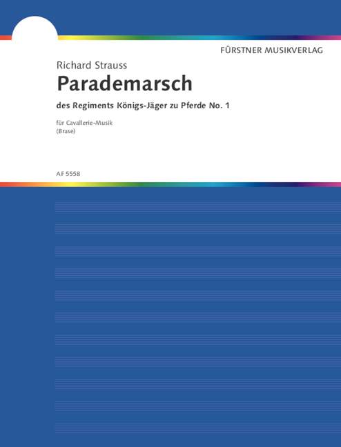 Parademarsch des Regiments Königs-Jäger zu Pferde  Nr.1&nbsp;&nbsp;für Blasorchester&nbsp;&nbsp;Partitur