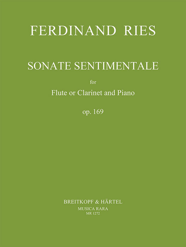 Sonate sentimentale op.169  für Flöte (Klarinette) und Klavier  