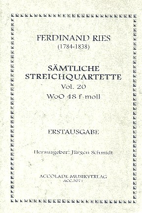 Streichquartett f-Moll WoO48    Partitur+Stimmen