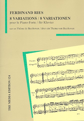 8 Variationen über ein Thema  von Beethoven für Klavier  