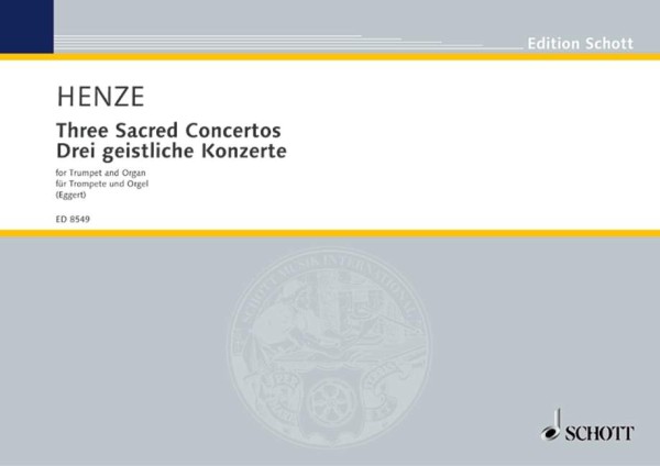 Drei geistliche Konzerte&nbsp;&nbsp;für Trompete in C und Orgel&nbsp;&nbsp;