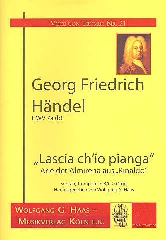 Lascia ch'io pianga HWV7a(b)&nbsp;&nbsp;für Sopran, Trompete und Orgel&nbsp;&nbsp;Partitur