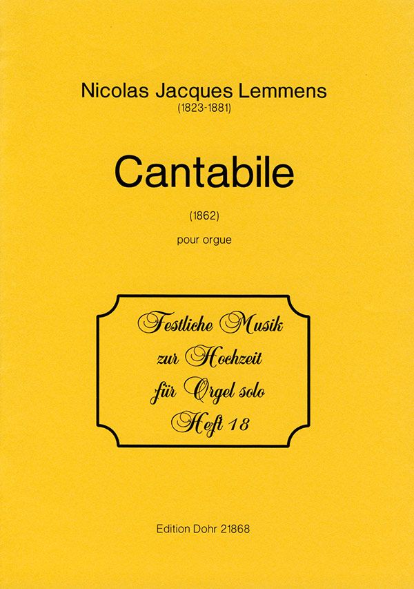 Cantabile  pour orgue  
