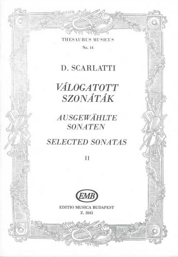Ausgewählte Sonaten Band 2&nbsp;&nbsp;für Klavier&nbsp;&nbsp;thesaurus musicus no.14