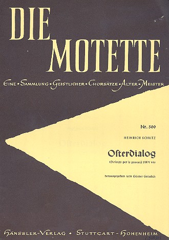 Osterdialog SWV443&nbsp;&nbsp;für gem Chor und Bc&nbsp;&nbsp;Partitur