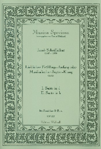 Lieblicher Frühlingsanfang oder musikalischer Seyten-Klang  für Streicher und Bc,  Partitur und Stimmen