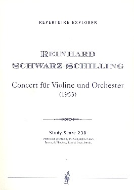 Konzert für Violine und Orchester  Studienpartitur (1953)  