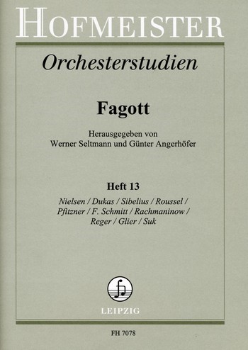 Orchesterstudien für Fagott Band 13&nbsp;&nbsp;&nbsp;&nbsp;