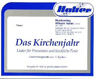 Das Kirchenjahr&nbsp;&nbsp;für Blasorchester&nbsp;&nbsp;Tuba 1 in C