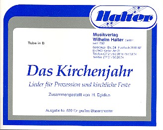 Das Kirchenjahr&nbsp;&nbsp;für Blasorchester&nbsp;&nbsp;Tuba in B