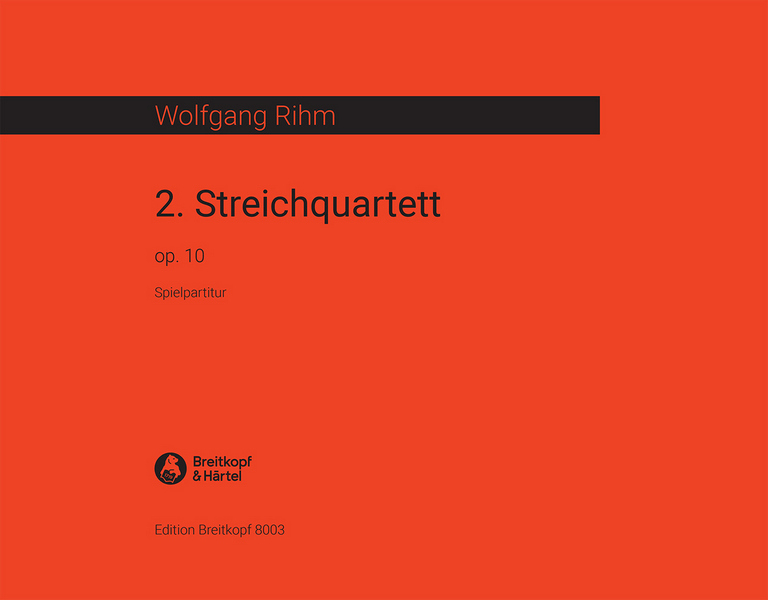 Streichquartett Nr.2 op.10  für Streichquartett  Spielpartitur