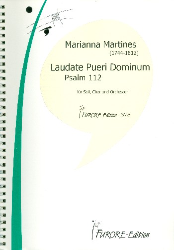 Laudate Pueri Dominum Psalm 112  für Soli, Chor und Orchester  Partitur