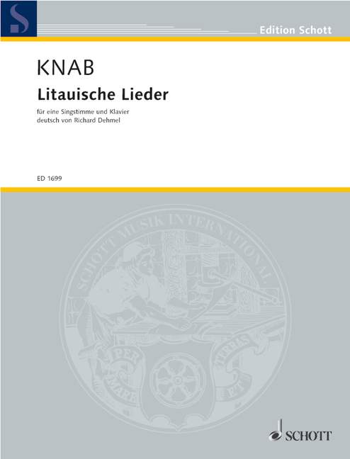Litauische Lieder  für Gesang und Klavier  