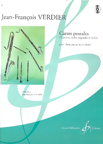 Cartes postales (+CD)&nbsp;&nbsp;pour clarinette et piano&nbsp;&nbsp;