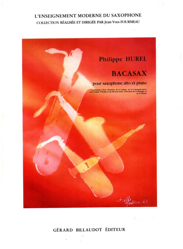 Bacasax&nbsp;&nbsp;pour saxophone alto et piano&nbsp;&nbsp;