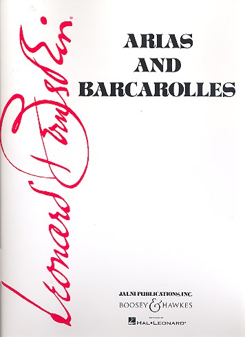Arias and Barcarolles  für Mezzosopran, Bariton und Klavier zu 4 Händen  Partitur