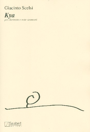 Kya für Klarinette und  7 Instrumente  Partitur