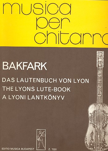 Das Lautenbuch von Lyon&nbsp;&nbsp;für Gitarre&nbsp;&nbsp;