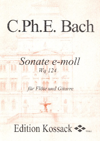 Sonate e-Moll Wq124  für Flöte und Gitarre  