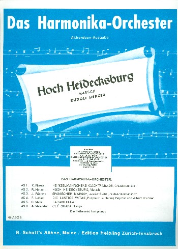 Hoch Heidecksburg  für Akkordeon  (= Akkordeon 1 in Orchesterfassung)