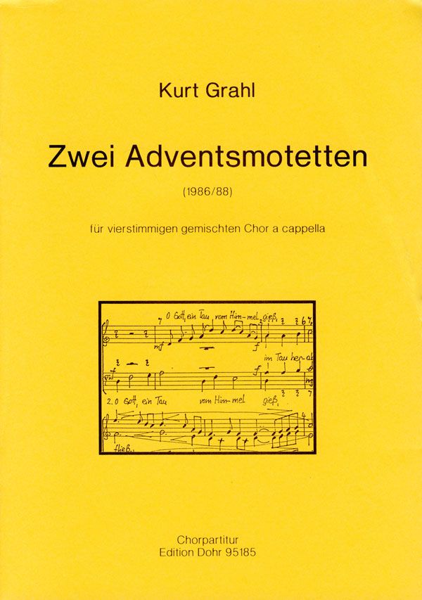 2 Adventsmotetten  für gem Chor a cappella  Partitur