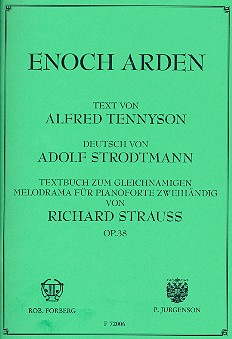 Enoch Arden op.38&nbsp;&nbsp;für Sprecher und Klavier&nbsp;&nbsp;Textheft (deutsch)