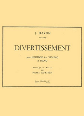 Divertissement pour haut-&nbsp;&nbsp;bois (violon) et piano&nbsp;&nbsp;ruyssen, pierre,  ed